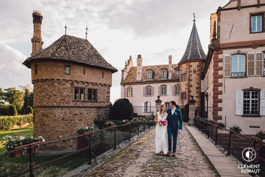 Photo de couple au chateau d'osthoffen